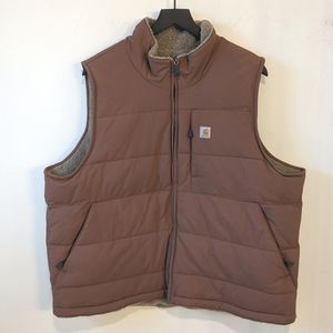 Carhartt Reversible Montana Sherpa Lined Puffer Vest Women's Size XXL